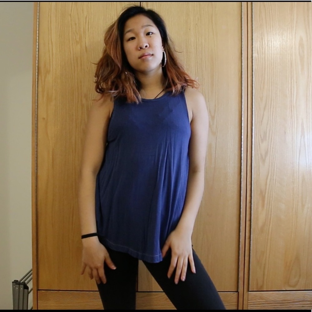 Blue soft tank